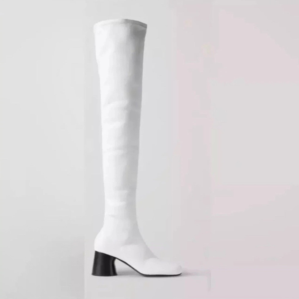 Khaite Admiral White Over The Knee Boots 39=9